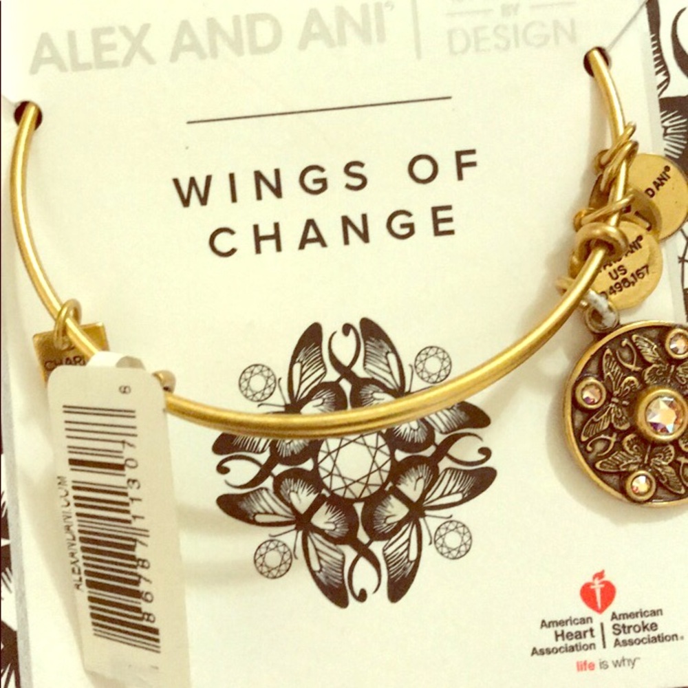 NWT Alex and Ani bracelet gold tone